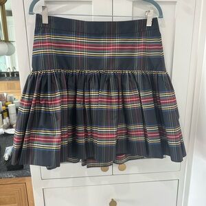 Plaid Ruffle Skirt - Multicolor